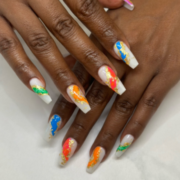 Gel X nail extensions artistry