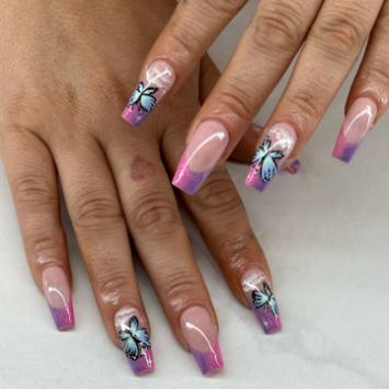 Creative nail art designs by our expert technicians